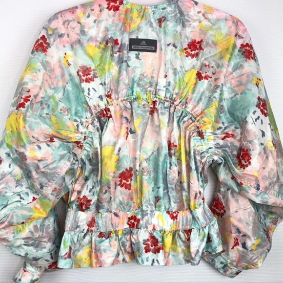 NWT Adidas Stella McCartney Multi Floral Studio Jacket, Small - Picture 11 of 15